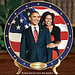 An Historic Change Barack And Michelle Obama Commemorative Collector Plate